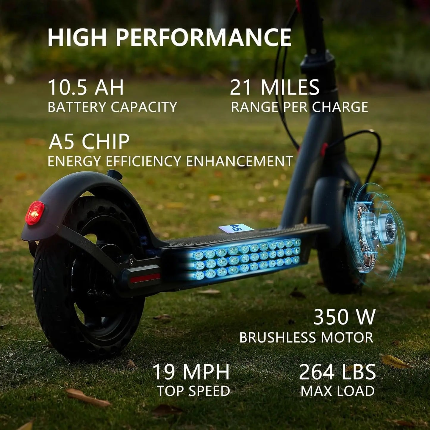 AOVOPRO G5.0 Electric Scooter 36V 350W Foldable Long Range