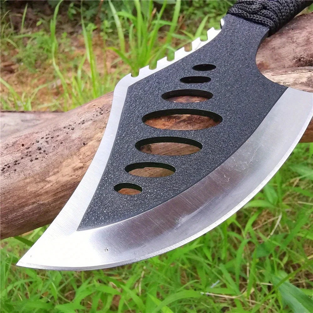 Doom Blade Outdoor Jungle Camping Axe Knife With Non Slip Handle Nylon Sheath