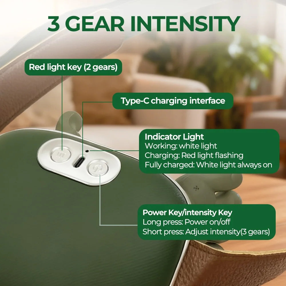 Foreverlily Bionic Finger Neck And Shoulder Massager Wireless 4D Kneading
