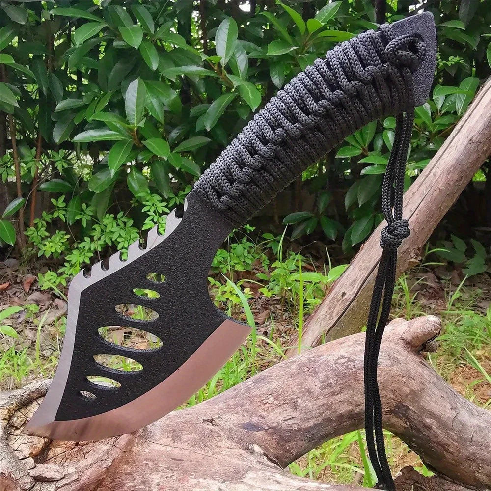 Doom Blade Outdoor Jungle Camping Axe Knife With Non Slip Handle Nylon Sheath