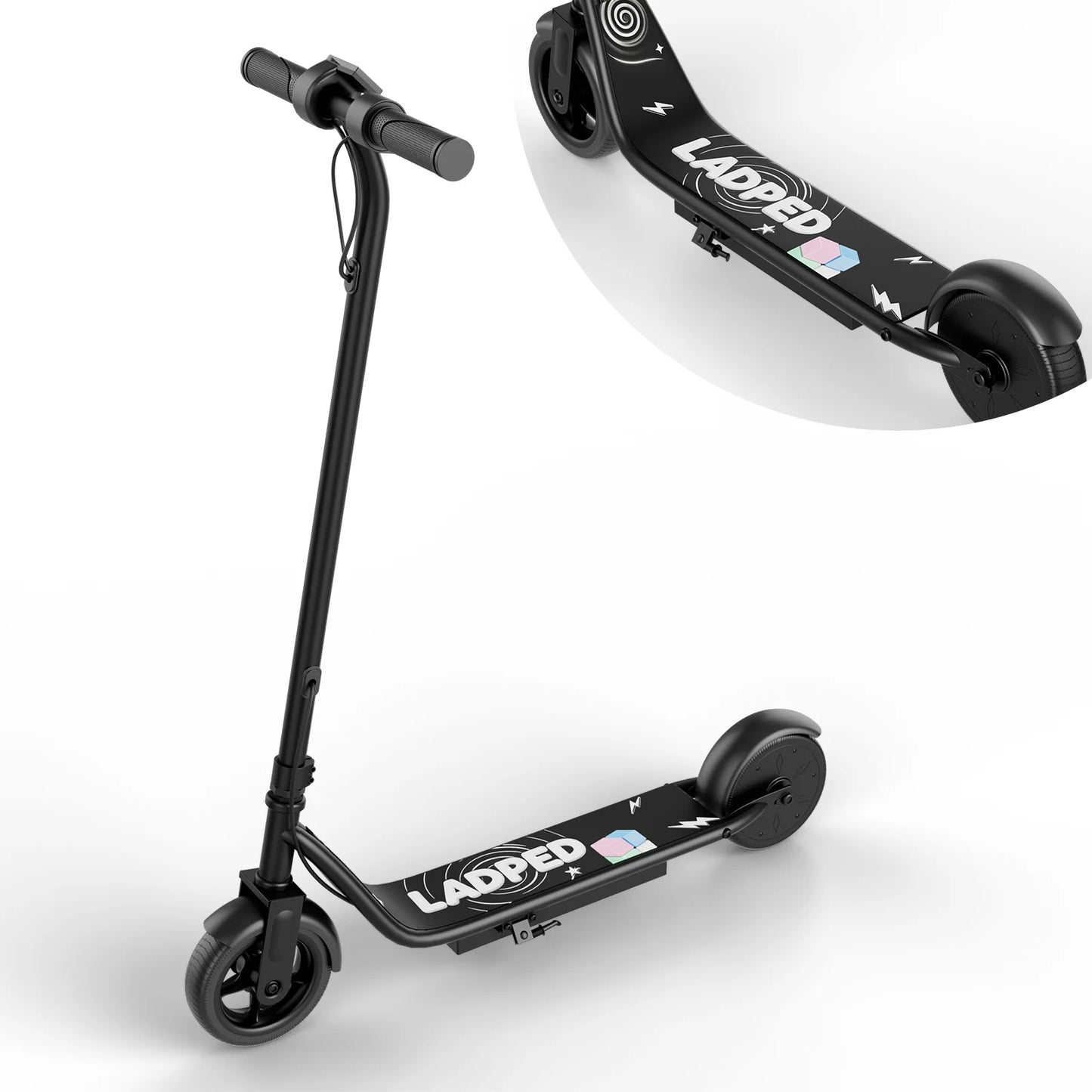 Ladped Electric Scooter for Kids Three Speed Modes 9 MPH 10 Mile Range