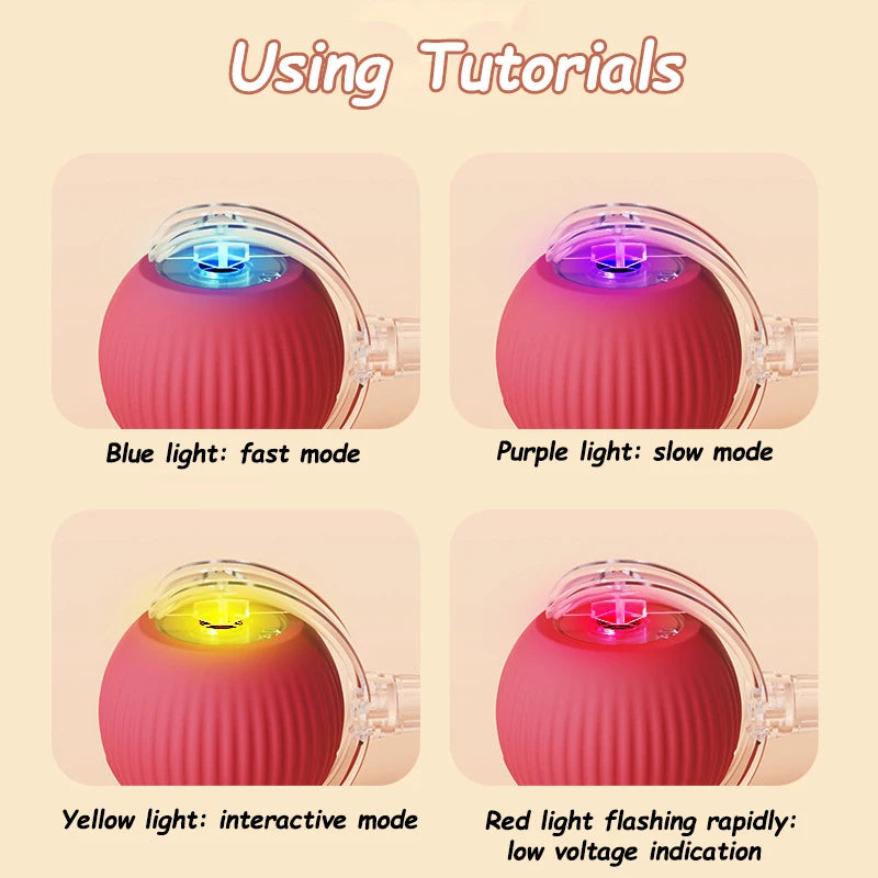 Cat Interactive Ball Toy Automatic Rolling Imitates Mouse